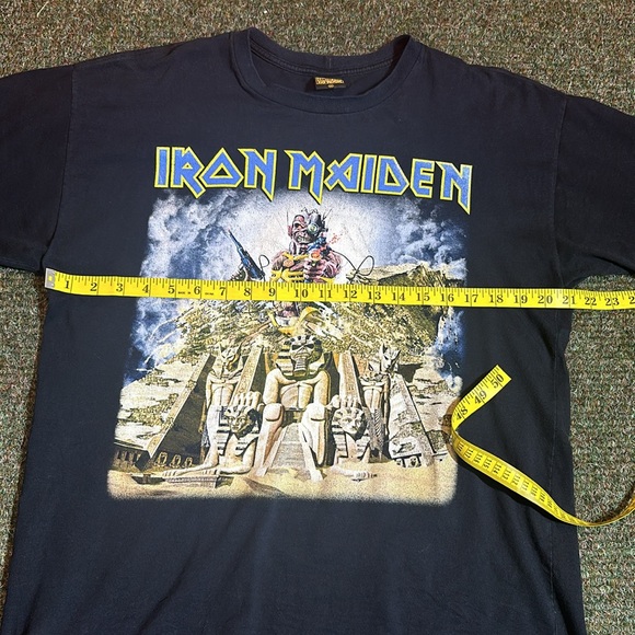 IRON MAIDEN RARE BRAZIL ONLY EVENT TOUR SHIRT 2009 LIVE SOMEWHERE BACK IN TIME - Picture 3 of 5